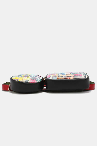 Nicole Lee USA Double Pouch Fanny Pack Bags