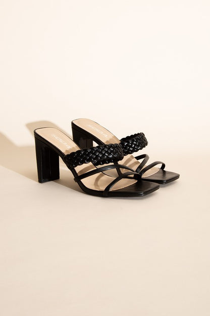 CARMEN-S Braided Strap Sandal Heels Heels