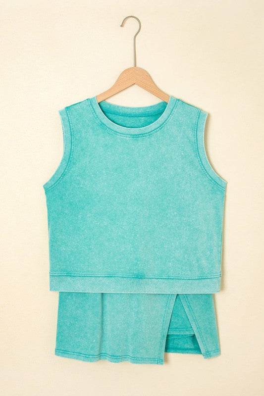 Aria 2 Pieces Mineral Wash Cotton Tank Top Lined S - Shop Style & More | Fresh Looks, Everyday Deals & Free Shipping