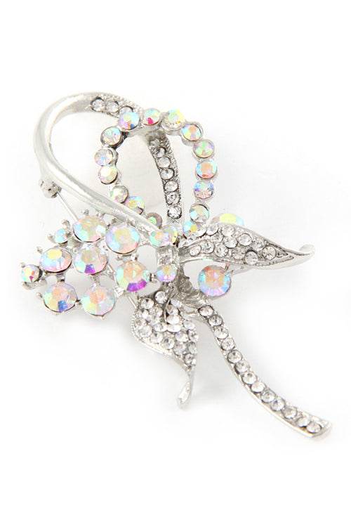 DOUBLE LOOP LEAF FLOWER INSPIRED BROOCH - Shop Style & More | Fresh Looks, Everyday Deals & Free Shipping