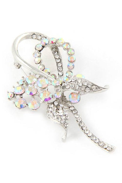 DOUBLE LOOP LEAF FLOWER INSPIRED BROOCH - Shop Style & More | Fresh Looks, Everyday Deals & Free Shipping