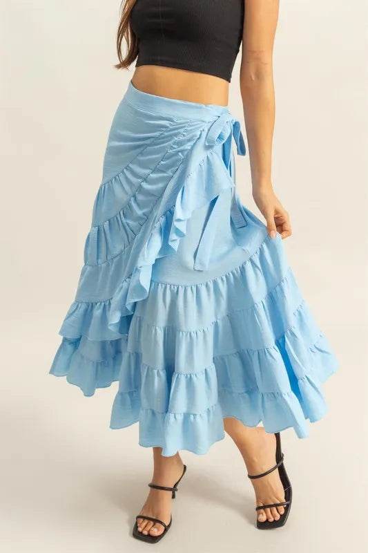 HYFVE Ruffled Tiered High Waist Skirt - Shop Style & More | Fresh Looks, Everyday Deals & Free Shipping
