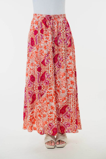 White Birch Full Size High Waisted Floral Woven Skirt - Shop Style & More | Fresh Looks, Everyday Deals & Free Shipping