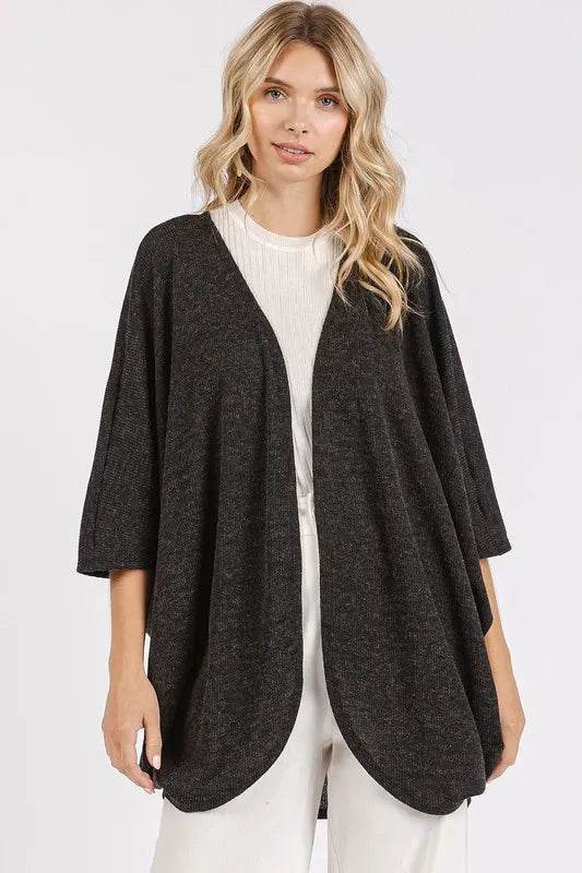 Mittoshop Open Front Batwing Sleeve Cardigan - Shop Style & More | Fresh Looks, Everyday Deals & Free Shipping