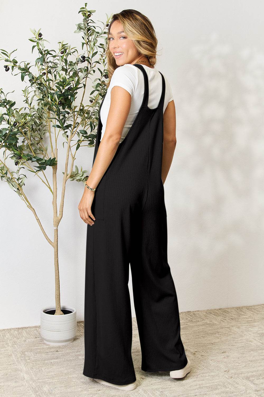 Double Take Full Size Wide Strap Overall with Pockets - Shop Style & More | Fresh Looks, Everyday Deals & Free Shipping