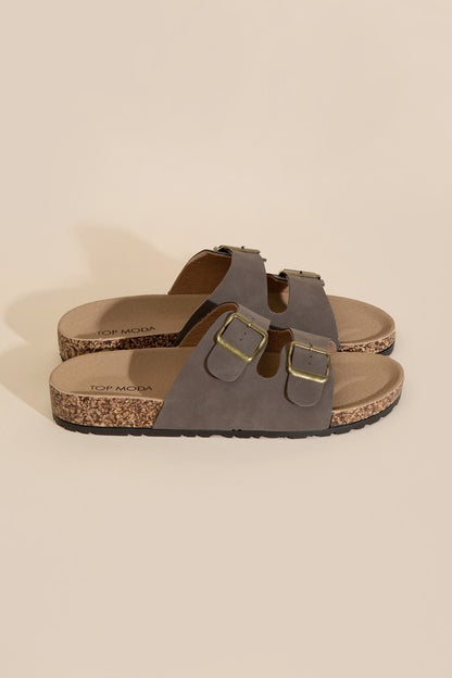 MARS-1 Buckle Strap Slides Sandals