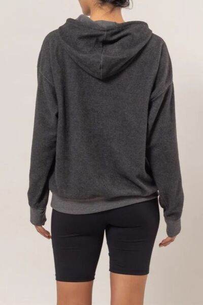 HYFVE Brushed Long Sleeve Hoodie with Kangaroo Pocket - Shop Style & More | Fresh Looks, Everyday Deals & Free Shipping