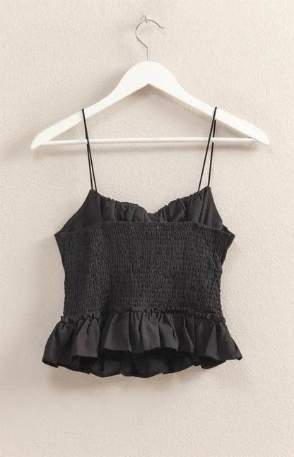 HYFVE Poplin Smocked Waist Summery Cami Top - Shop Style & More | Fresh Looks, Everyday Deals & Free Shipping