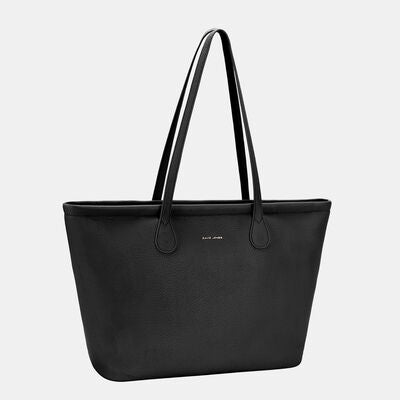 David Jones PU Leather Tote Bag Black One Size Bags