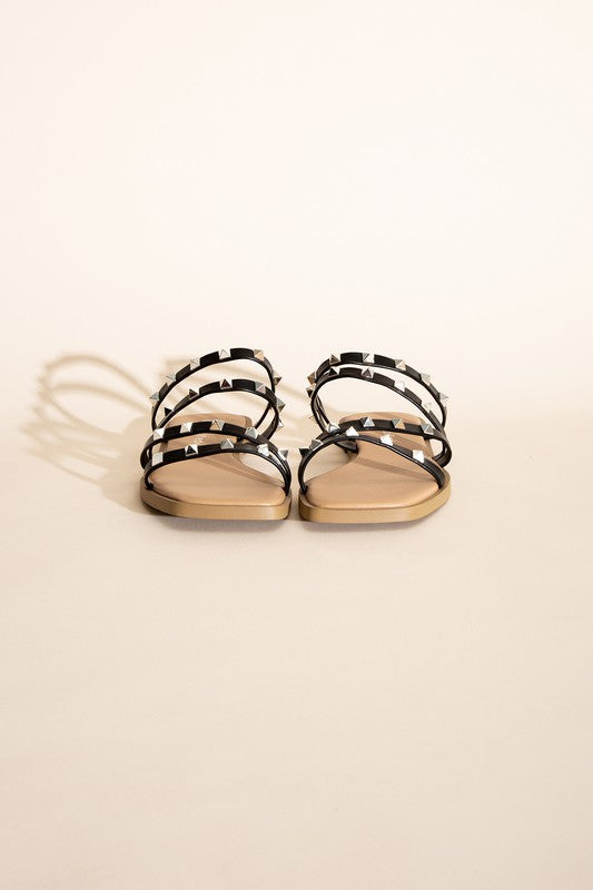 TEMIRA-S Stud Flat Slides Sandals