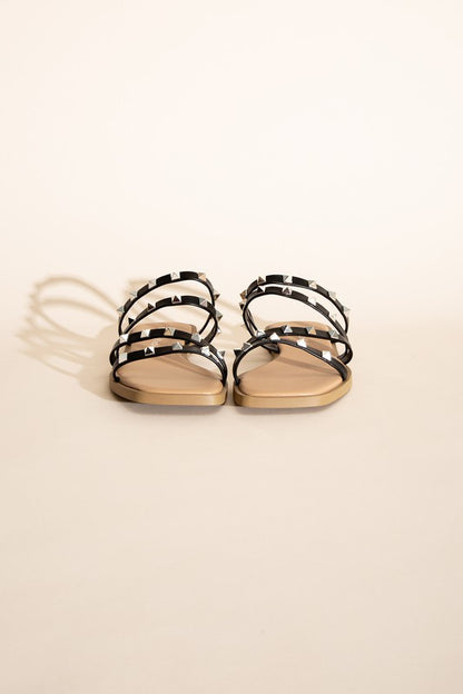 TEMIRA-S Stud Flat Slides Sandals