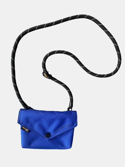 Himawari Solid Color Envelope Shape Crossbody Bag with Removable Strap Royal Blue One Size Bags