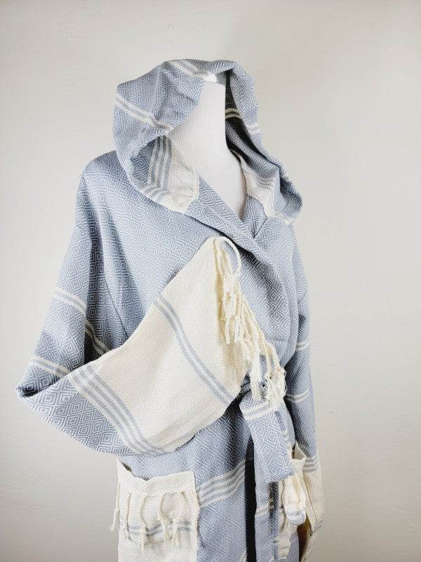 Unisex Robe, Beach or spa Robe with pockets - Sky - Shop Style & More | Fresh Looks, Everyday Deals & Free Shipping