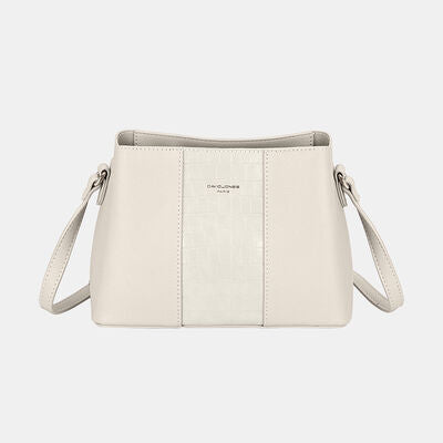 David Jones PU Leather Crossbody Bag Creamy White One Size Bags