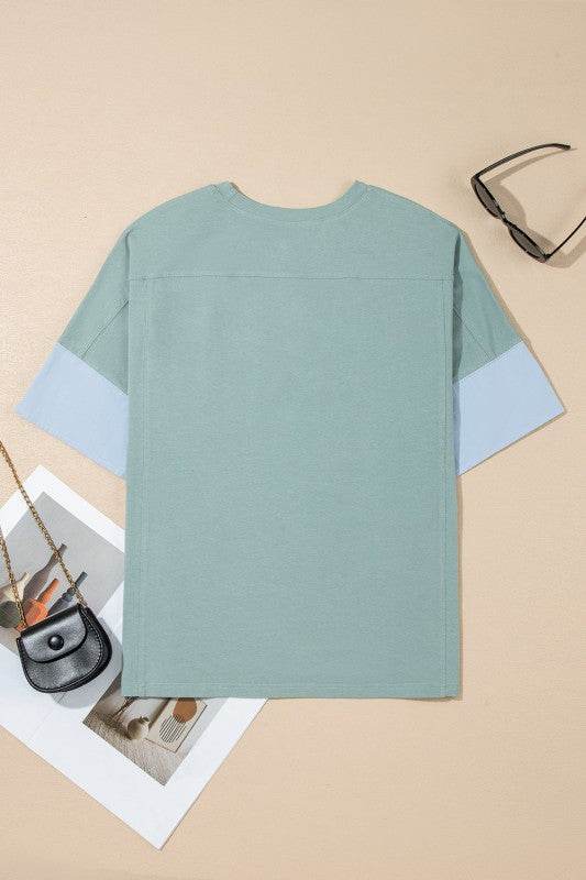 Etta Frayed Denim Star Patched Oversize Top - Shop Style & More | Fresh Looks, Everyday Deals & Free Shipping