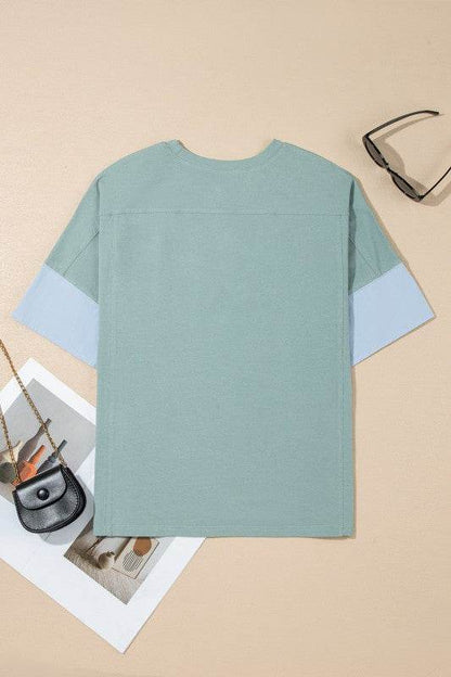 Etta Frayed Denim Star Patched Oversize Top - Shop Style & More | Fresh Looks, Everyday Deals & Free Shipping