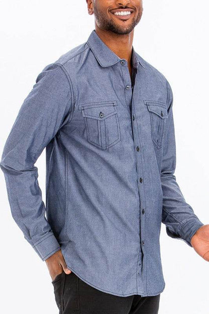 Weiv Men's Casual Long Sleeve Shirts - Shop Style & More | Fresh Looks, Everyday Deals & Free Shipping