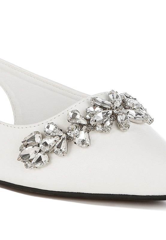 Adhara Diamante Embellished Flat Sandals - Shop Style & More | Fresh Looks, Everyday Deals & Free Shipping