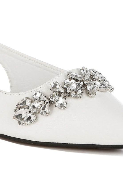 Adhara Diamante Embellished Flat Sandals - Shop Style & More | Fresh Looks, Everyday Deals & Free Shipping