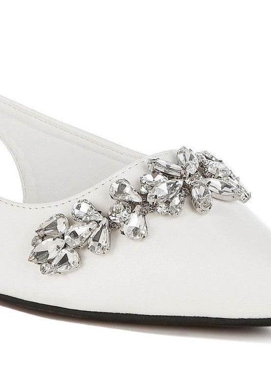 Adhara Diamante Embellished Flat Sandals - Shop Style & More | Fresh Looks, Everyday Deals & Free Shipping