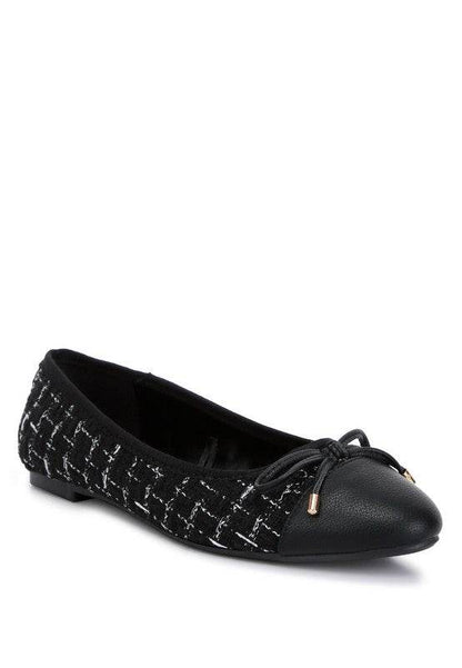 Junpey Plaid Tweed Ballet Flats - Shop Style & More | Fresh Looks, Everyday Deals & Free Shipping