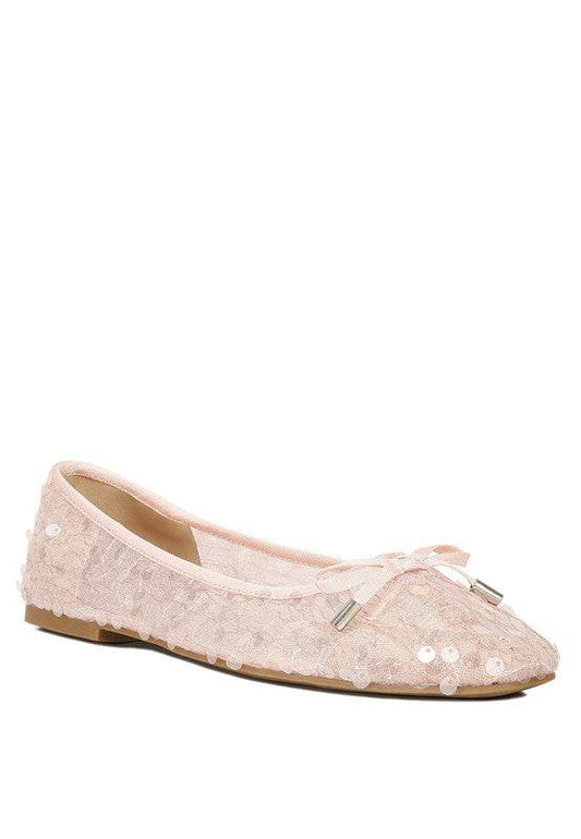 Lysander Sequin Embellished Sheer Ballet Flats - Shop Style & More | Fresh Looks, Everyday Deals & Free Shipping