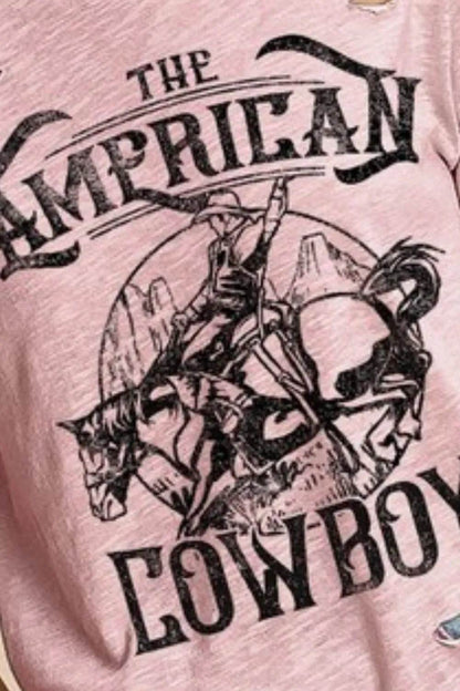 BiBi Cotton Slub Laser Top American Cow Boy Graphic - Shop Style & More | Fresh Looks, Everyday Deals & Free Shipping
