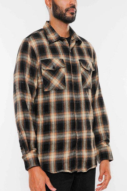 FULL PLAID CHECKERED FLANNEL LONG SLEEVE - Shop Style & More | Fresh Looks, Everyday Deals & Free Shipping