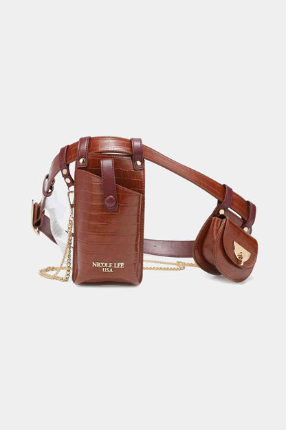 Nicole Lee USA Aurelia Belt Bag Chestnut One Size Bags