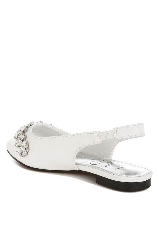 Adhara Diamante Embellished Flat Sandals - Shop Style & More | Fresh Looks, Everyday Deals & Free Shipping