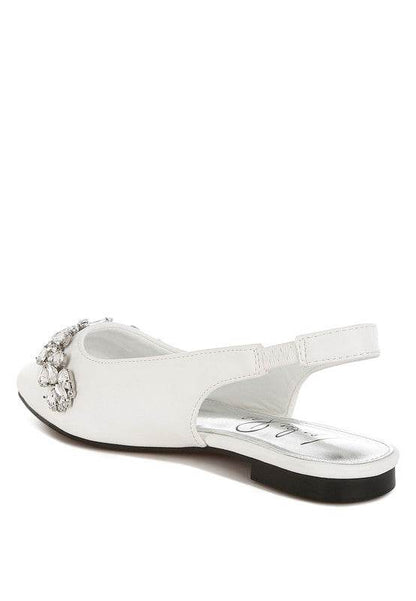Adhara Diamante Embellished Flat Sandals - Shop Style & More | Fresh Looks, Everyday Deals & Free Shipping