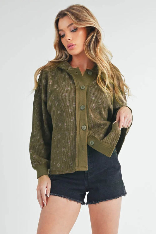 Aemi + Co Floral Button Up Hooded Jacket - Shop Style & More | Fresh Looks, Everyday Deals & Free Shipping