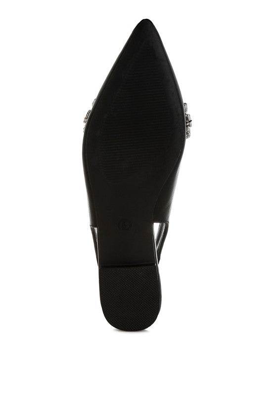 Adhara Diamante Embellished Flat Sandals - Shop Style & More | Fresh Looks, Everyday Deals & Free Shipping