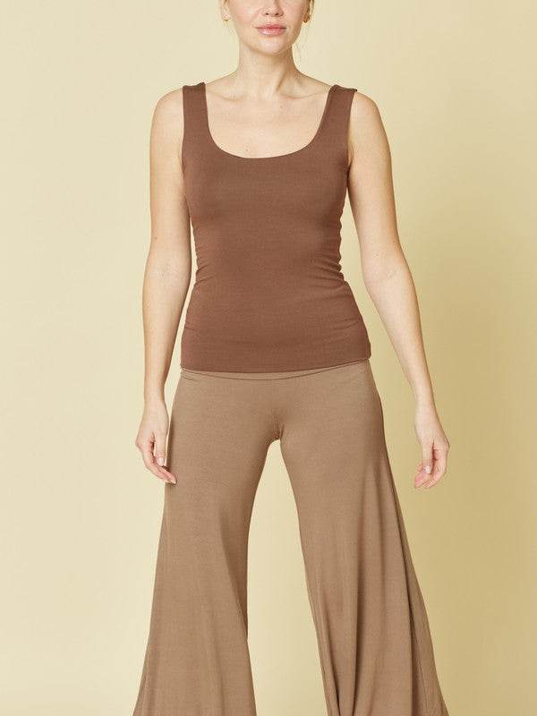 BAMBOO DOUBLE LAYERED TANK - Shop Style & More | Fresh Looks, Everyday Deals & Free Shipping