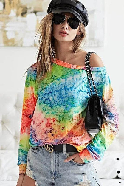 BiBi Tie Dye Soft Knit Jersey T-Shirt - Shop Style & More | Fresh Looks, Everyday Deals & Free Shipping