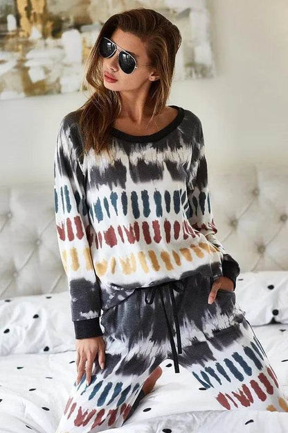 BiBi Tie Dye Print French Terry Top - Shop Style & More | Fresh Looks, Everyday Deals & Free Shipping