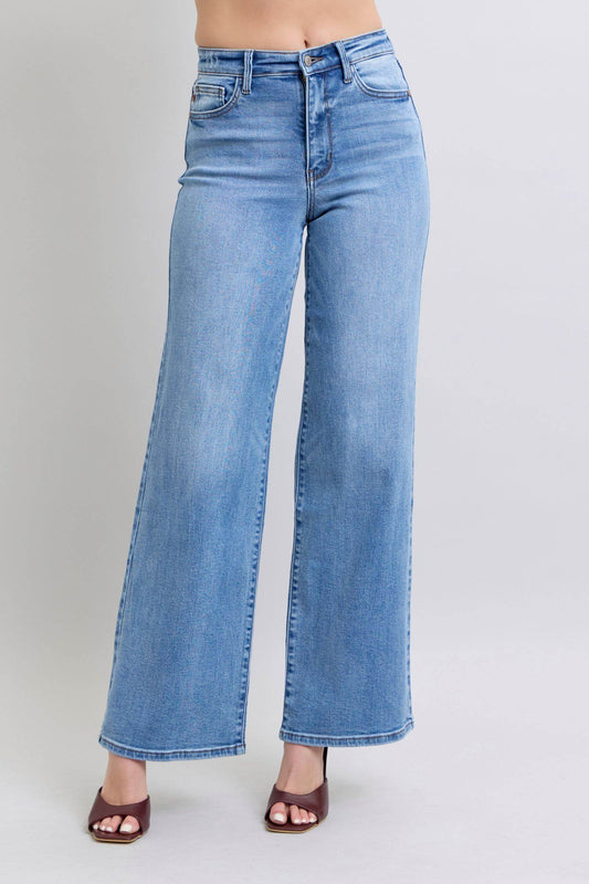 Judy Blue Full Size Wide Leg Jeans with Pockets - Shop Style & More | Fresh Looks, Everyday Deals & Free Shipping