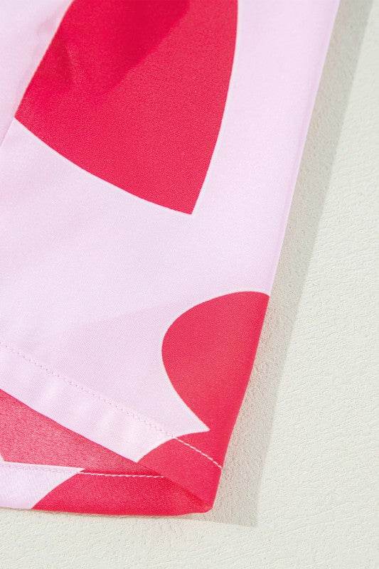 Heart Valentines Short Sleeve Pants Pajamas Set - Shop Style & More | Fresh Looks, Everyday Deals & Free Shipping