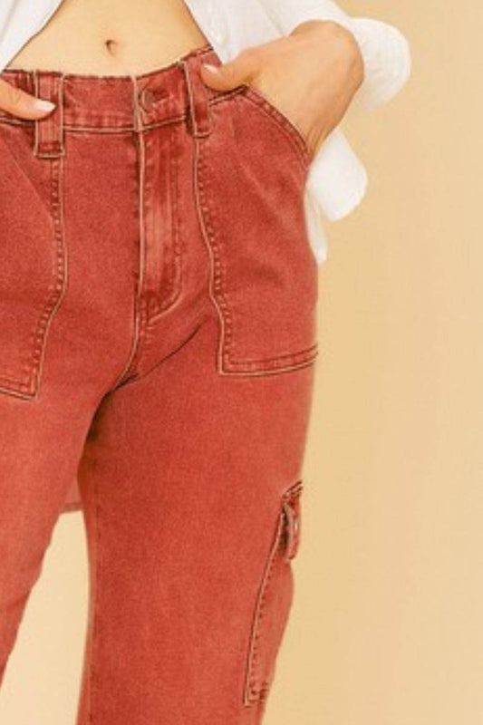 Annie Wear Straight Leg Jeans with Cargo Pockets - Shop Style & More | Fresh Looks, Everyday Deals & Free Shipping