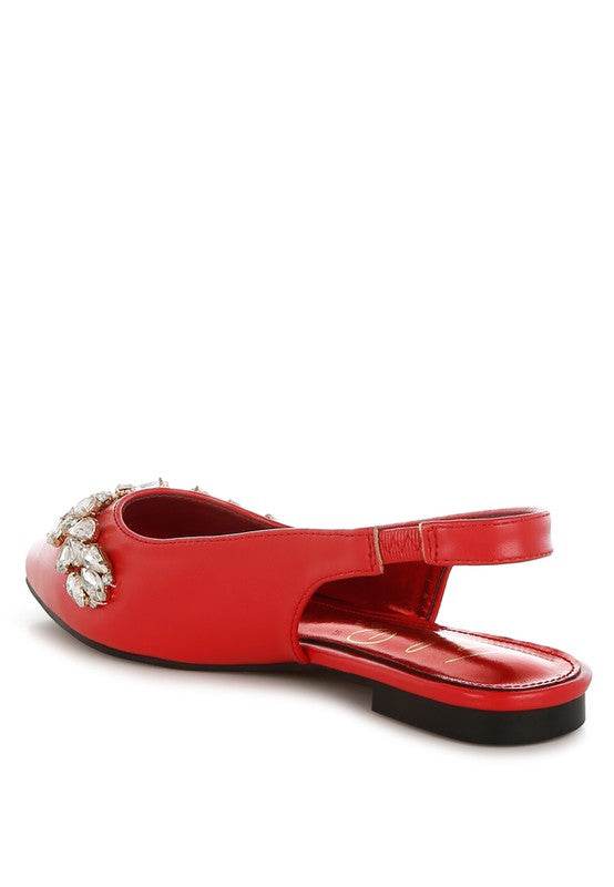 Adhara Diamante Embellished Flat Sandals - Shop Style & More | Fresh Looks, Everyday Deals & Free Shipping