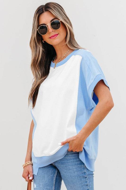 Waverly Exposed Seam Crew Neck Top - Shop Style & More | Fresh Looks, Everyday Deals & Free Shipping