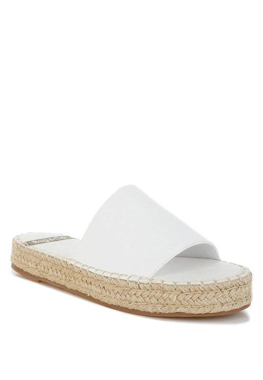 Scalar Genuine Soft Leather Espadrille Flatforms - Shop Style & More | Fresh Looks, Everyday Deals & Free Shipping