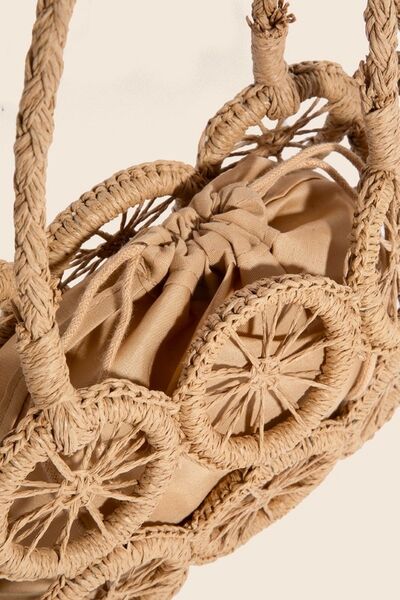 Fame Intricate Braided Wheels Crossbody Bag Bags