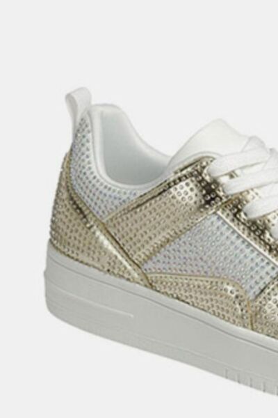 Forever Link Rhinestone Platform Flat Sneakers Sneakers