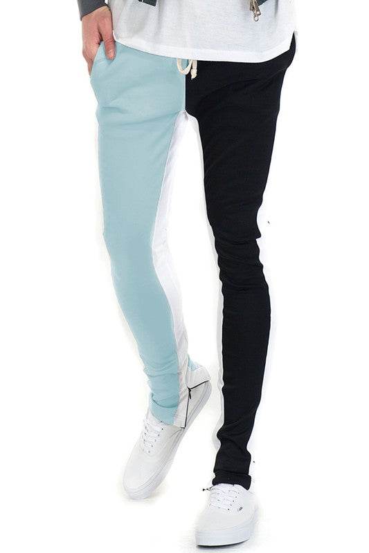 TWO TONE COLOR BLOCK TRACK PANT JOGGER - Shop Style & More | Fresh Looks, Everyday Deals & Free Shipping