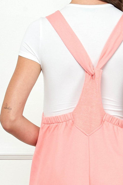 Veveret Wide Strap French Terry Overalls - Shop Style & More | Fresh Looks, Everyday Deals & Free Shipping