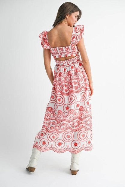 Barb Embroidered Maxi Sundress - Shop Style & More | Fresh Looks, Everyday Deals & Free Shipping