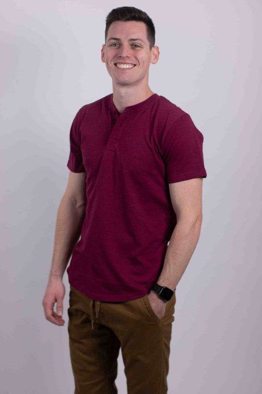 Short Sleeves Henley T-shirt - Shop Style & More | Fresh Looks, Everyday Deals & Free Shipping
