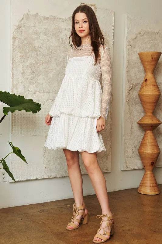 Davi & Dani Checker Print Side Pockets Textured Mini Dress - Shop Style & More | Fresh Looks, Everyday Deals & Free Shipping