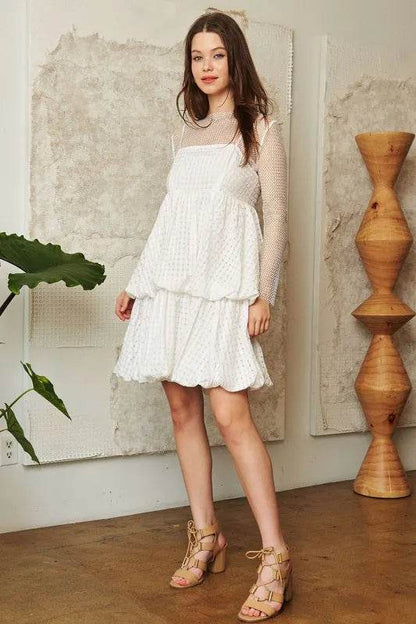 Davi & Dani Checker Print Side Pockets Textured Mini Dress - Shop Style & More | Fresh Looks, Everyday Deals & Free Shipping